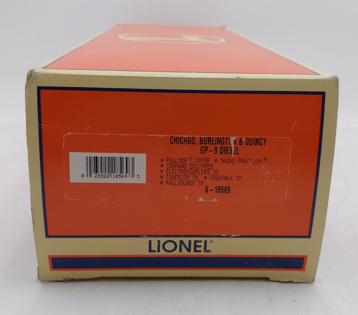 Lionel 6-18569 O Burlington Way of the Zephyrs GP-9 Diesel Locomotive #2380 EX/Box