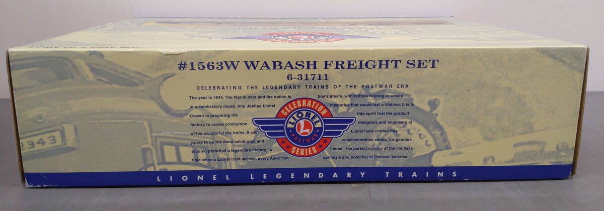 Lionel 6-31711 O Gauge  PWC Wabash Diesel Freight Train Set #1563W EX/Box
