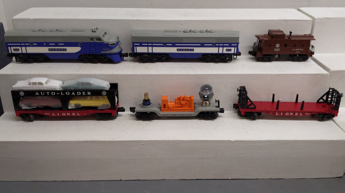Lionel 6-31711 O Gauge  PWC Wabash Diesel Freight Train Set #1563W EX/Box