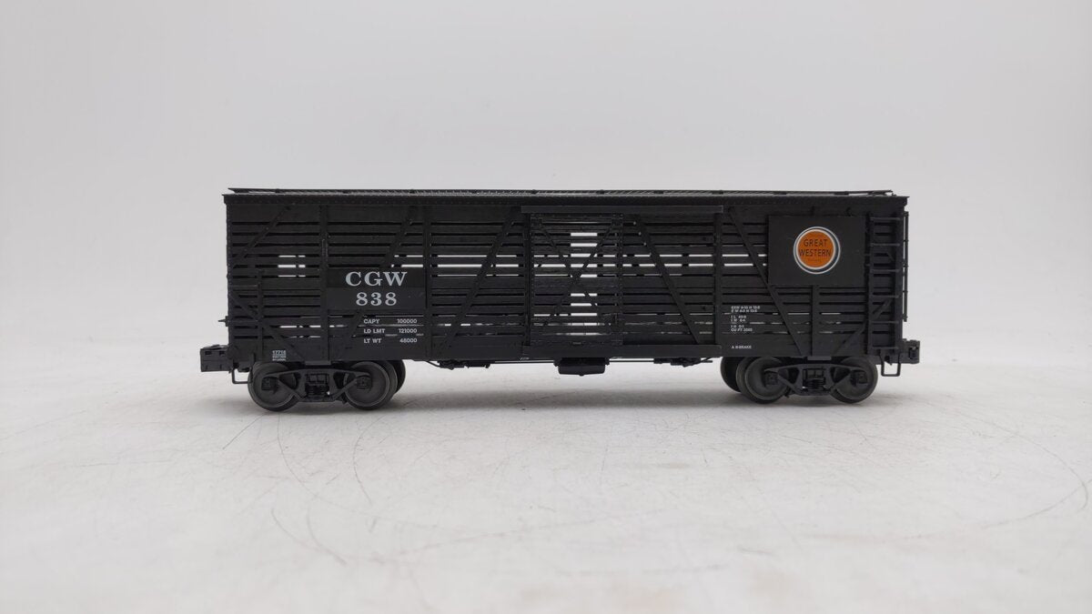 Lionel 6-17716 O Gauge Chicago & Great Western ACF 40-Ton Stock Car #838 EX/Box