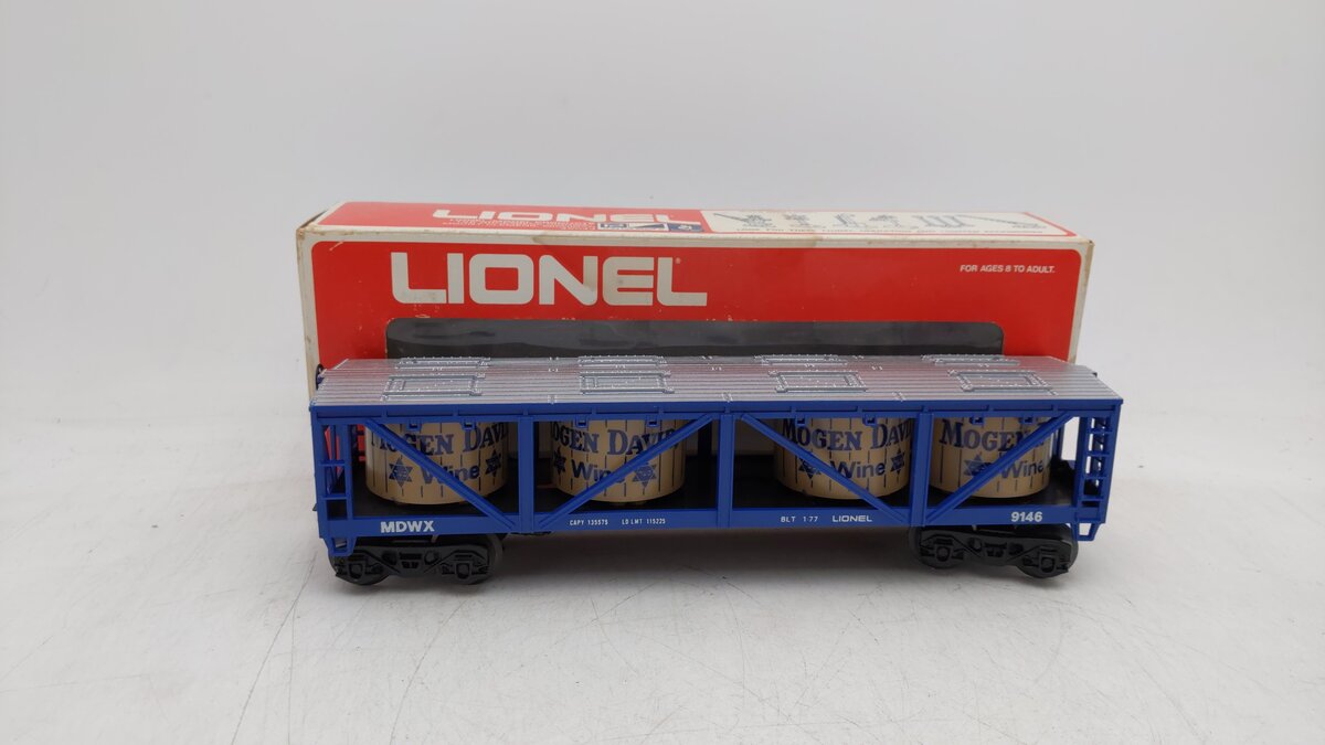 Lionel 6-9146 O Gauge Mogen David Wine Car EX/Box