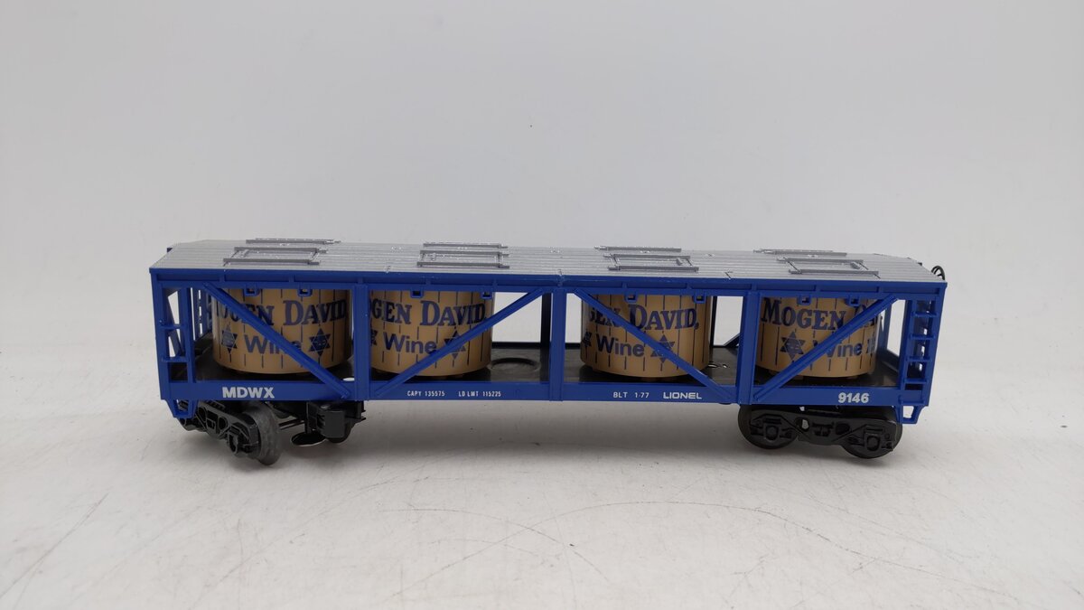 Lionel 6-9146 O Gauge Mogen David Wine Car EX/Box