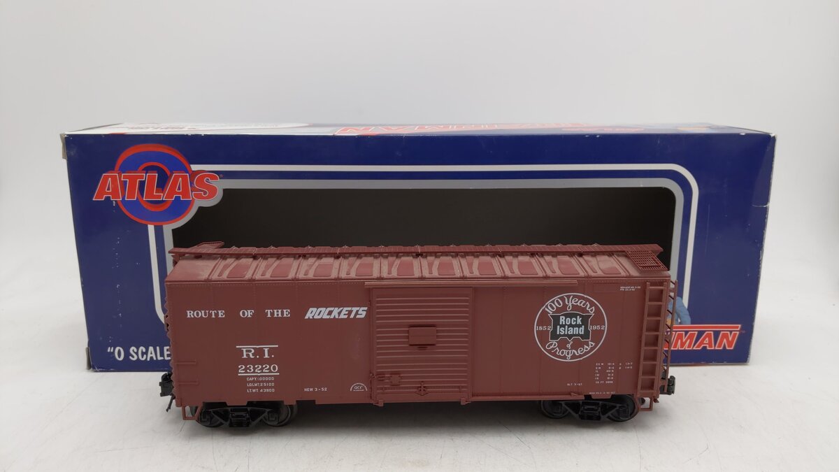Atlas 0508-1 Rock Island Boxcar #23220 [3-Rail] EX/Box
