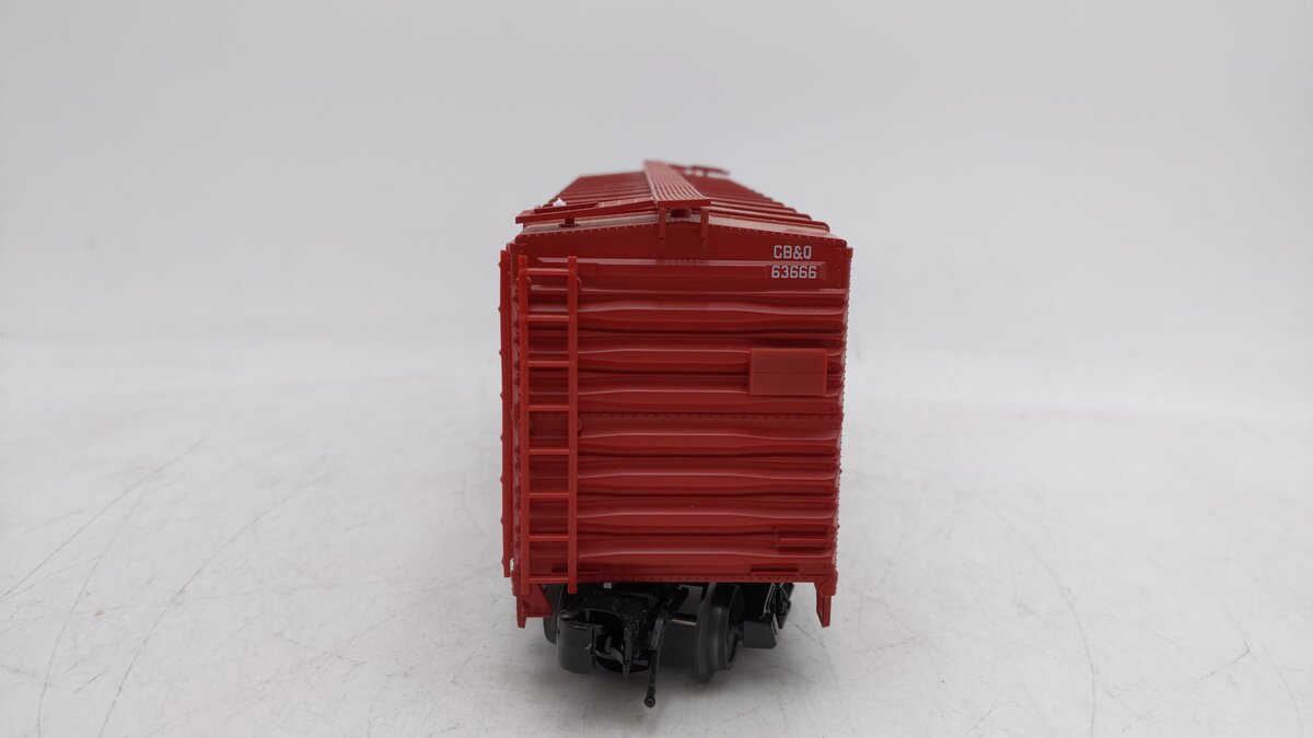 Atlas 0507-2 O Gauge 3-Rail CB&Q Boxcar #63666 (3 Rail) EX/Box