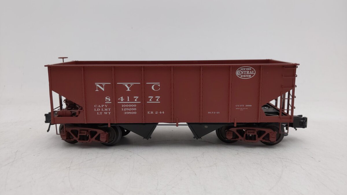 Atlas 8457-4 O Gauge New York Central 55 Ton Coal Hopper #841777 - 3 Rail EX/Box