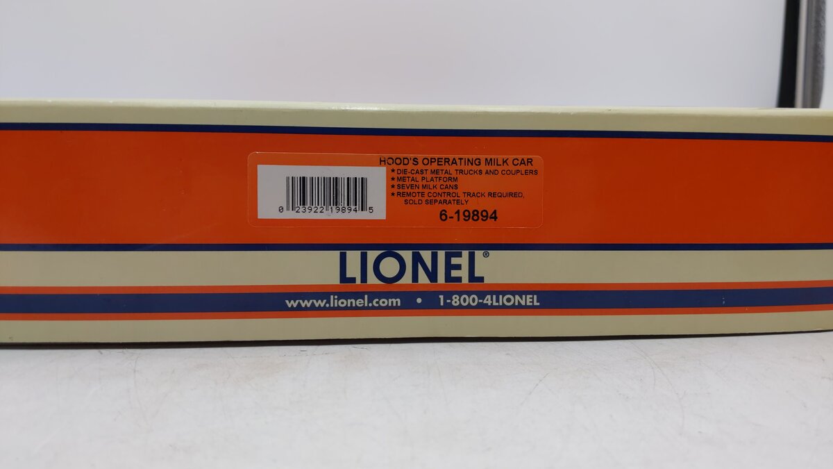 Lionel 6-19894 Hood's Operating Milk Car EX/Box