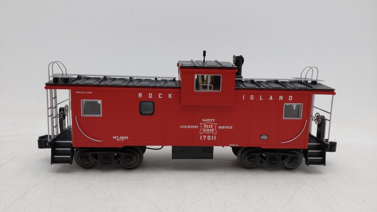 Lionel 6-17638 O Gauge Rock Island Extended Vision Lighted Caboose #17011 EX/Box