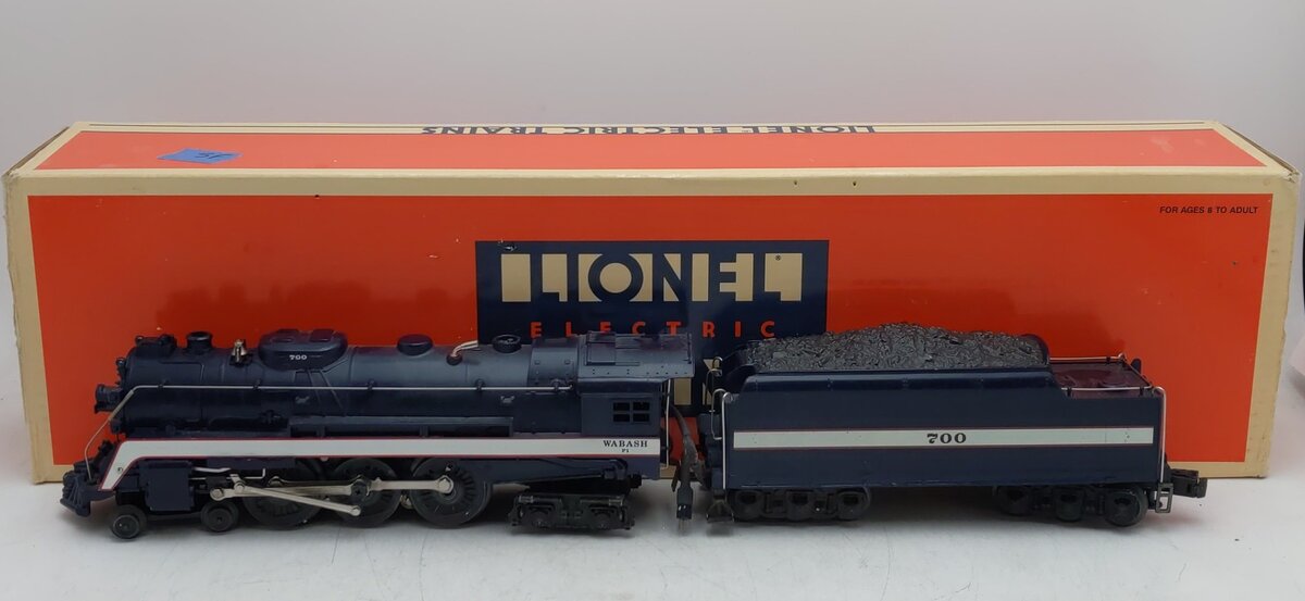 Lionel 6-18046 O Gauge Wabash Hudson 4-6-4 Steam Locomotive & Tender #700 EX/Box
