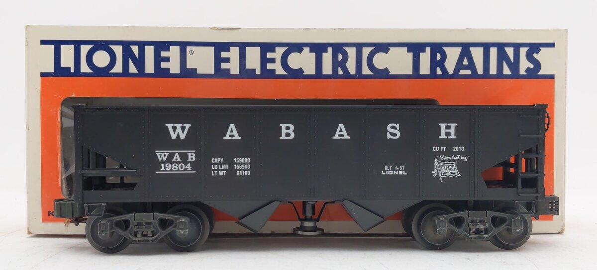 Lionel 6-19804 O Gauge Wabash Operating Hopper Car EX/Box