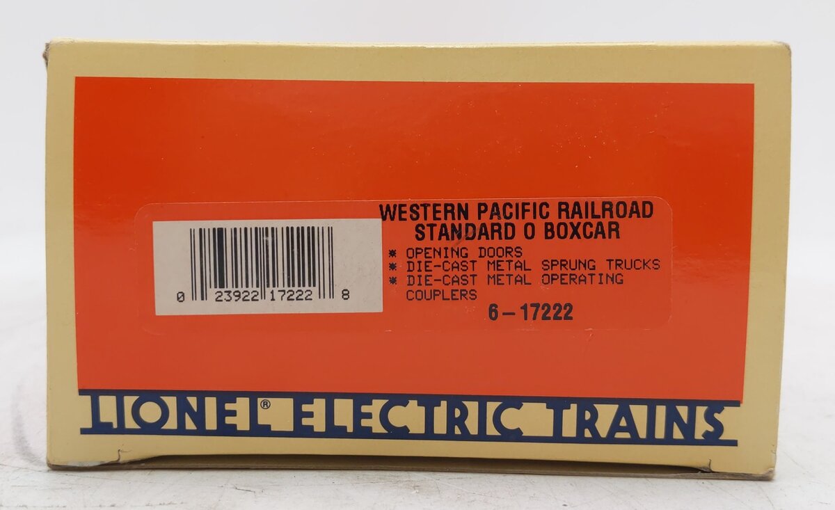 Lionel 6-17222 O Gauge Western Pacific Boxcar #17222 EX/Box