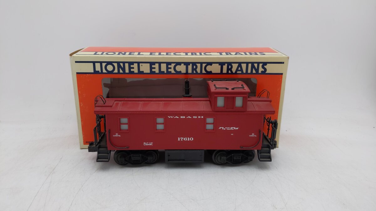 Lionel 6-17610 O Gauge Wabash Steelside Smoking Caboose #17610 EX/Box
