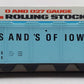Lionel 6-9358 O Gauge LCCA-1980 Sands Of Iowa Covered Hopper Car VG/Box