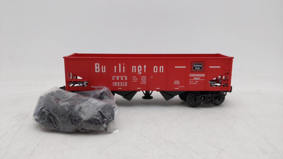Lionel 6-26779 O Gauge Burlington Operating Hopper #189312 EX/Box