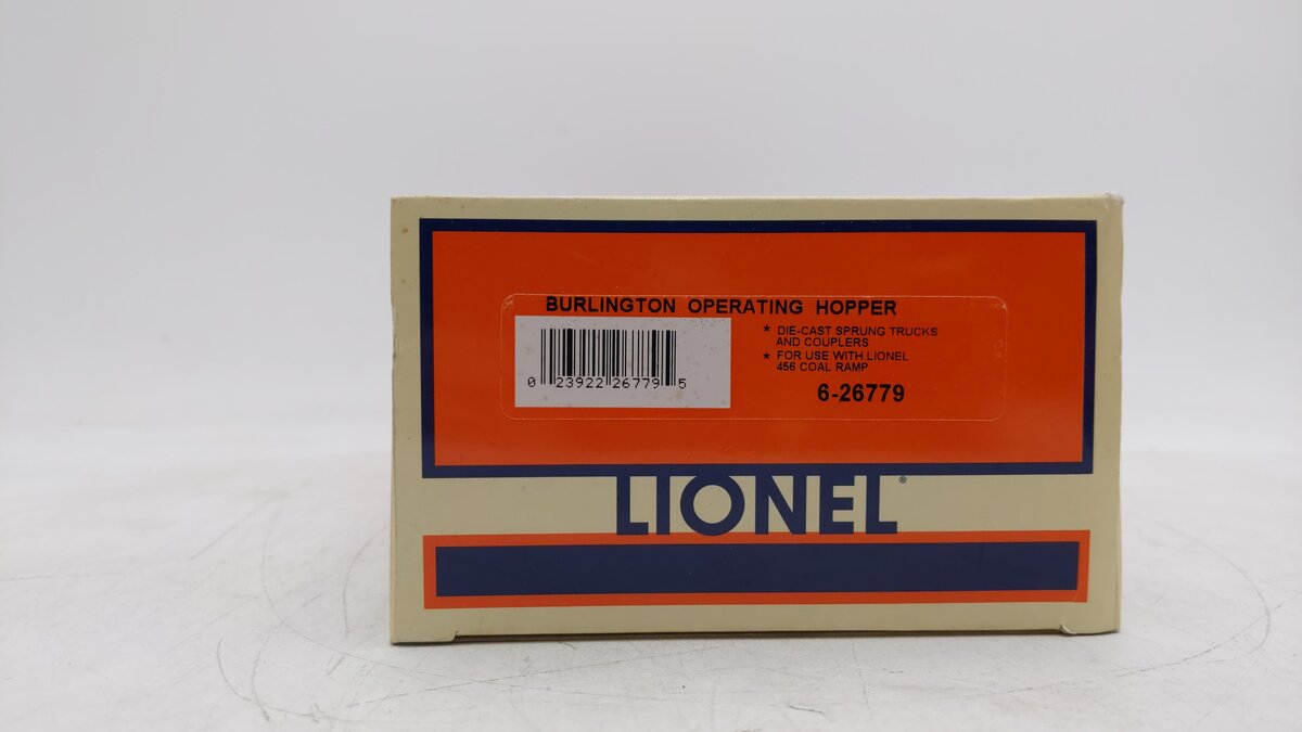 Lionel 6-26779 O Gauge Burlington Operating Hopper #189312 EX/Box