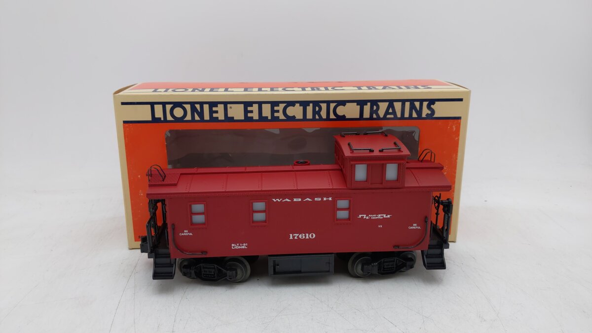 Lionel 6-17610 O Gauge Wabash Steelside Smoking Caboose #17610 EX/Box