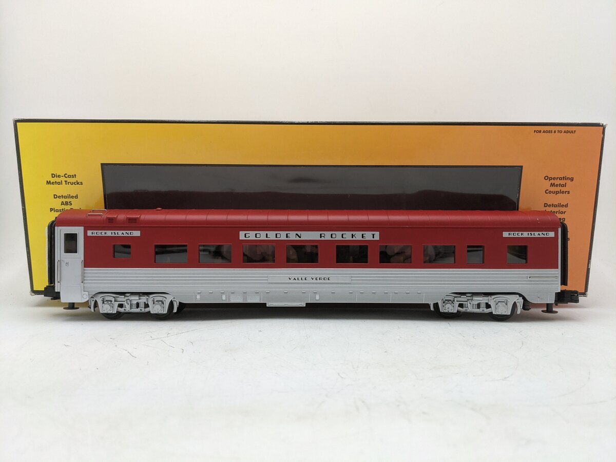 MTH 30-6709 O Rock Island "Valle Verde" 60' Streamlined Coach Passenger Car EX/Box