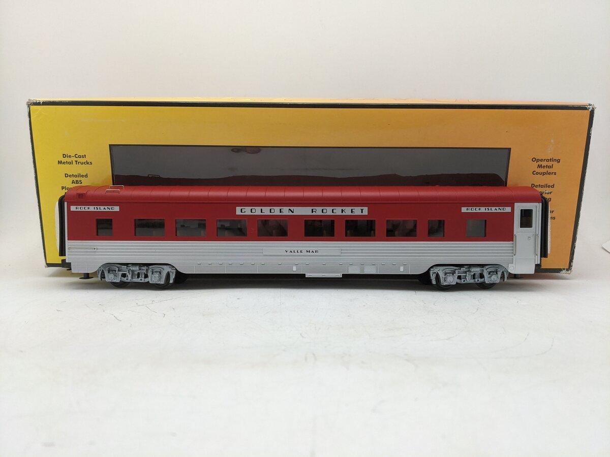 MTH 30-6709 O Rock Island "Valle Mar" 60' Streamlined Coach Passenger Car EX/Box