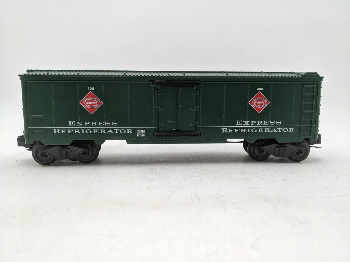 Lionel 6-26863 O Gauge American Railway Express Operating Milk Car #308 EX