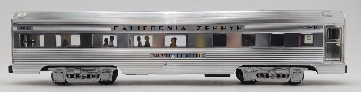 K-Line K4613-10842 O WP California Zephyr "Silver Platter" 15" Aluminum Diner VG/Box
