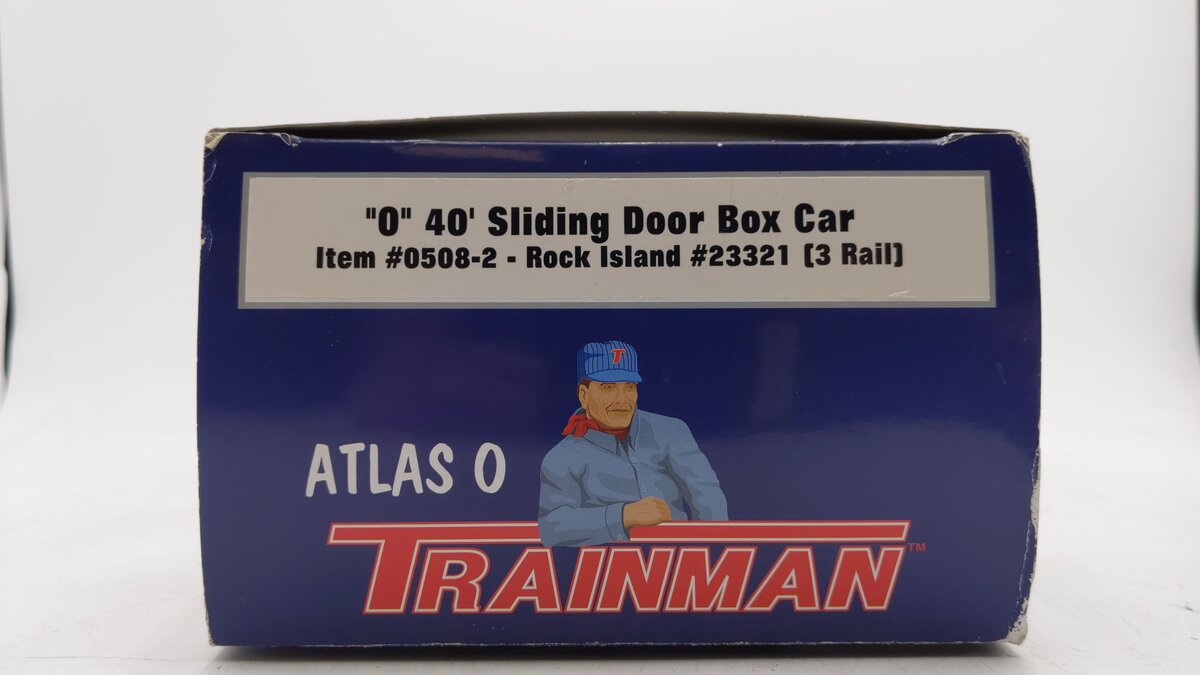 Atlas 0508-2 Rock Island 40' Sliding Door Boxcar #23321 (3-Rail) LN/Box