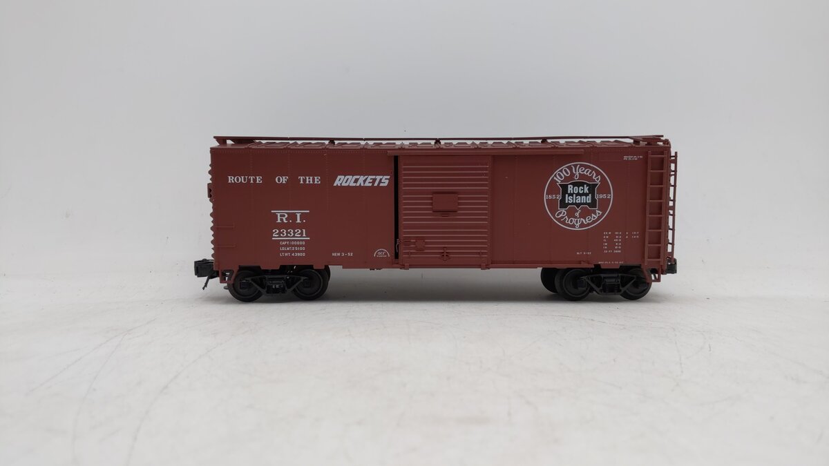 Atlas 0508-2 Rock Island 40' Sliding Door Boxcar #23321 (3-Rail) LN/Box