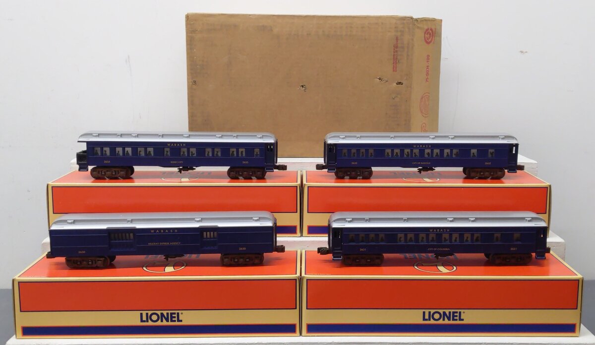 Lionel 6-19061 O Gauge Wabash Railway Passenger Set EX/Box