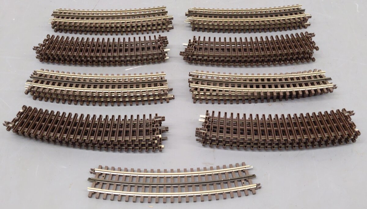 Atlas 6060 O Gauge Nickel Silver O-54 Full Curved Track (25) VG