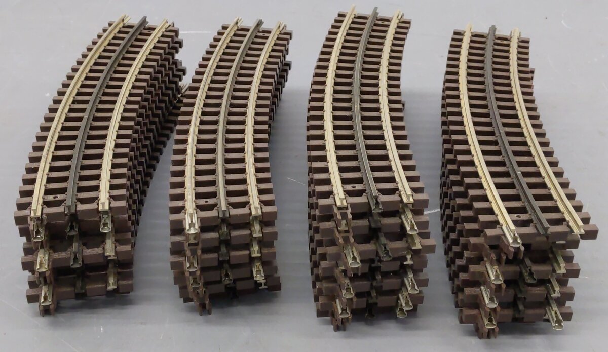 Atlas 6060 O Gauge Nickel Silver O-54 Full Curved Track (25) VG