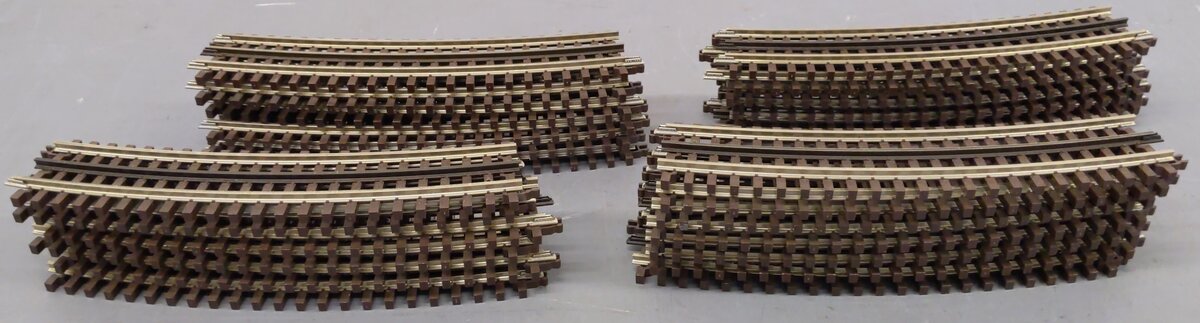 Atlas 6060 O Gauge Nickel Silver O-54 Full Curved Track (25) VG