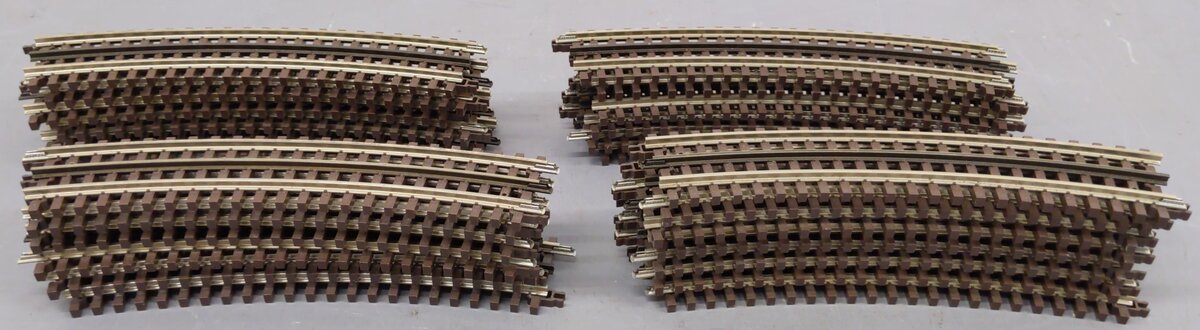 Atlas 6060 O Gauge Nickel Silver O-54 Full Curved Track (25) VG