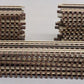 Atlas 6050 O Gauge Nickel Silver 10" Straight Track W/Brown Ties (26) VG