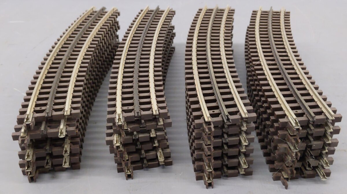 Atlas 6064 O Gauge O-63 Gauge Full Curve Track Sections (24) VG