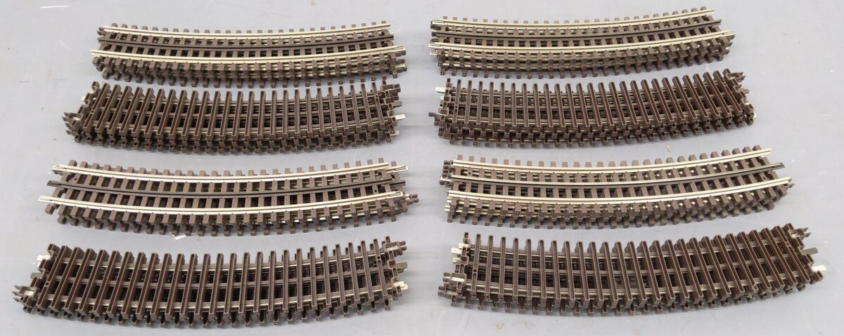 Atlas 6064 O Gauge O-63 Gauge Full Curve Track Sections (24) VG