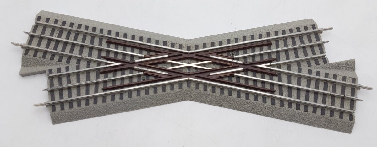 Lionel 6-12050 O Gauge FasTrack 22.5 Degree Crossover VG