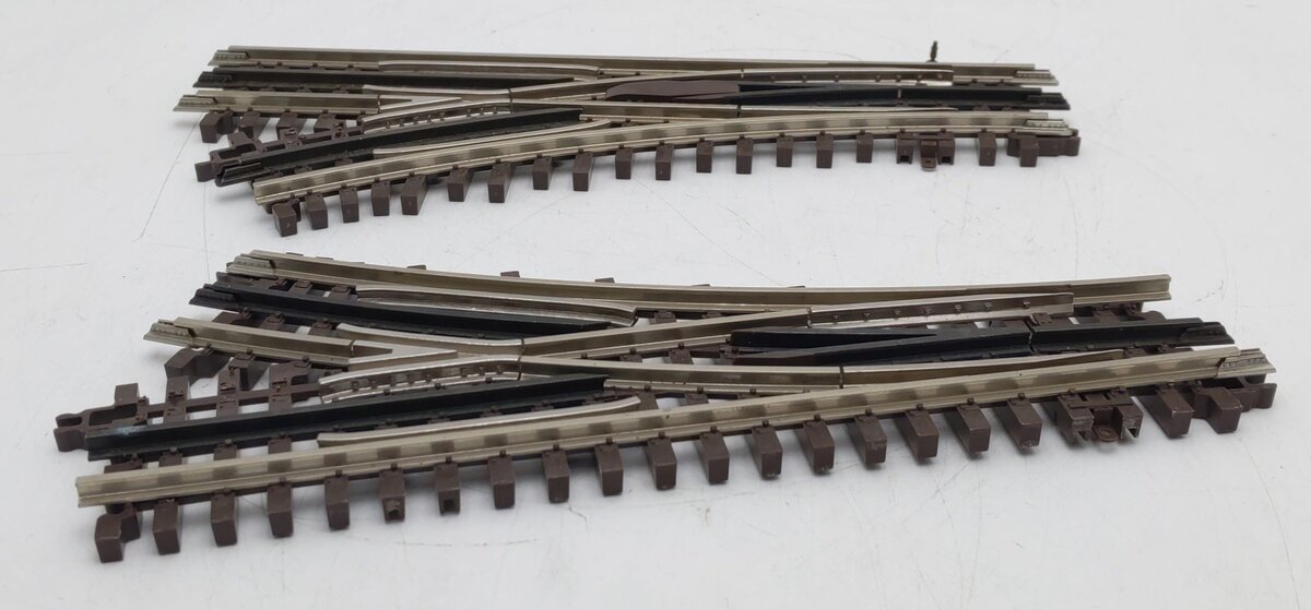 Atlas 6075/6076 O Gauge 3-Rail Left/Right Hand Switch Pair [2] VG