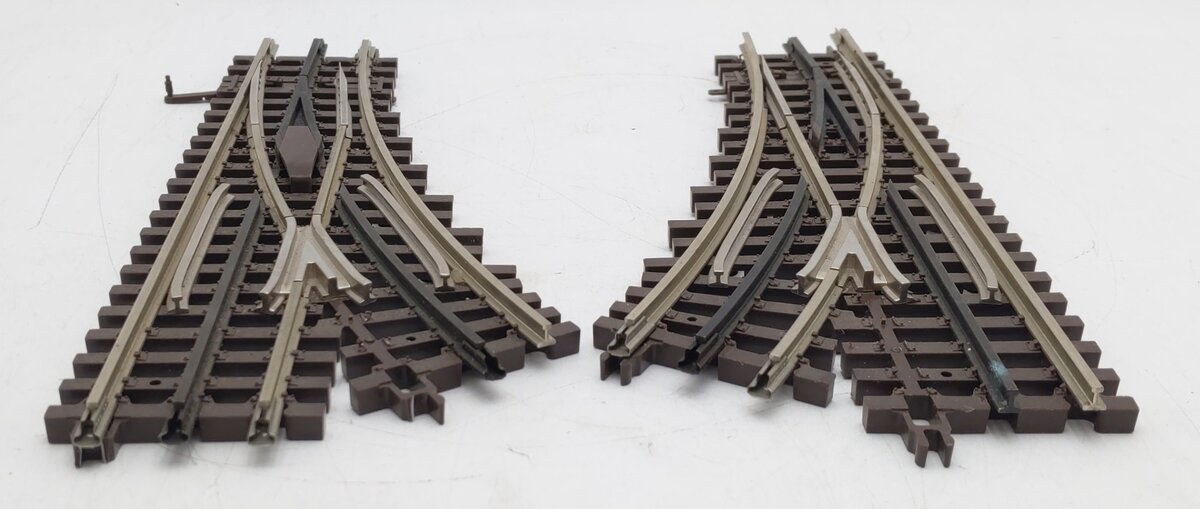 Atlas 6075/6076 O Gauge 3-Rail Left/Right Hand Switch Pair [2] VG