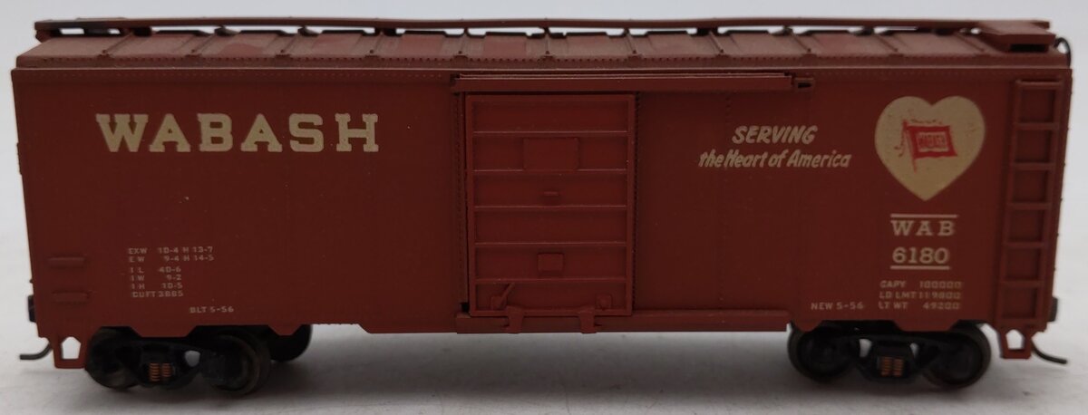 Kar-Line 160 HO Scale Wabash Boxcar #6180 EX/Box