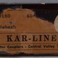Kar-Line 160 HO Scale Wabash Boxcar #6180 EX/Box