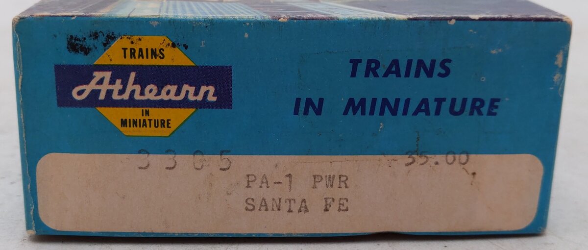 Athearn 3305 HO Scale Santa Fe PA-1 Powered Diesel Locomotive #75 VG/Box