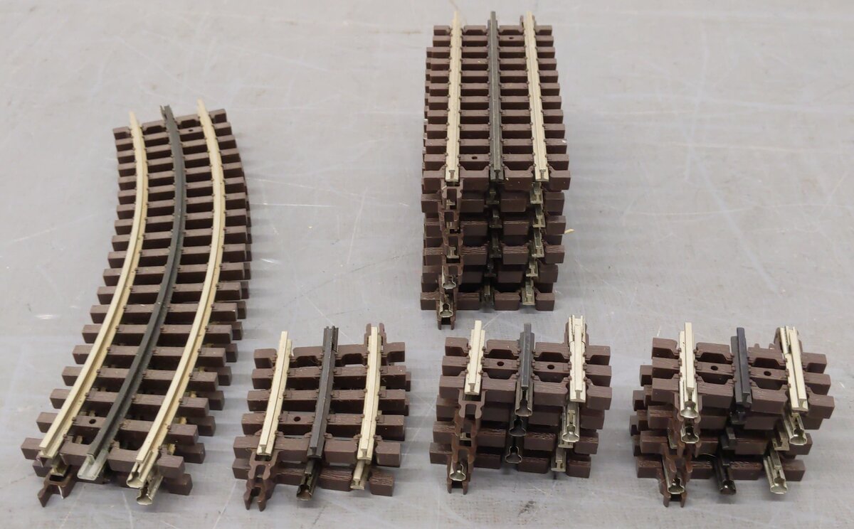 Atlas O Gauge Straight And Curved Track Sections [18] VG