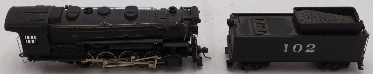 AHM 5083 HO Scale AT&SF 0-8-0 Steam Locomotive & Tender #102 VG/Box