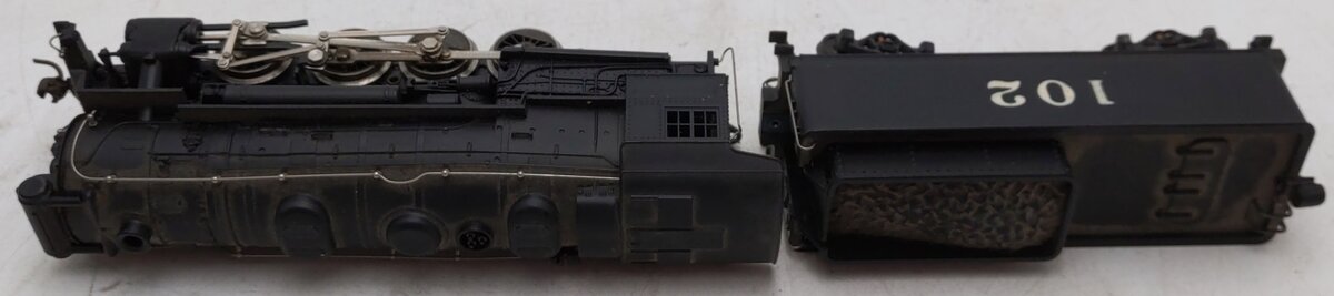 AHM 5083 HO Scale AT&SF 0-8-0 Steam Locomotive & Tender #102 VG/Box