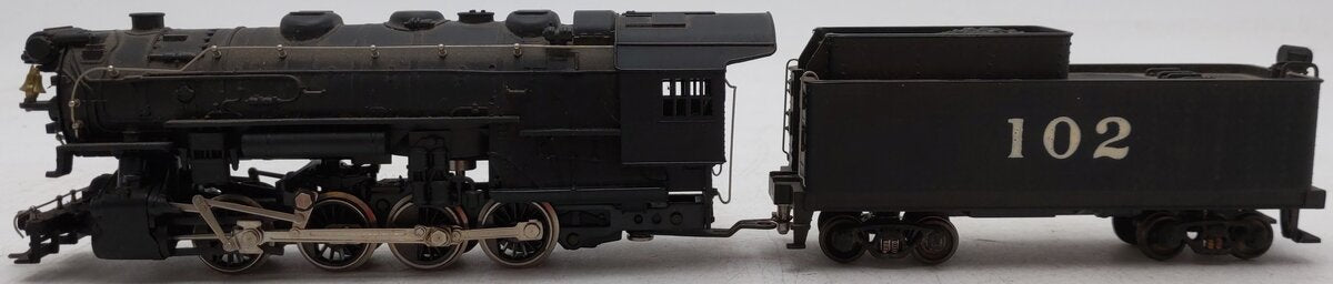 AHM 5083 HO Scale AT&SF 0-8-0 Steam Locomotive & Tender #102 VG/Box