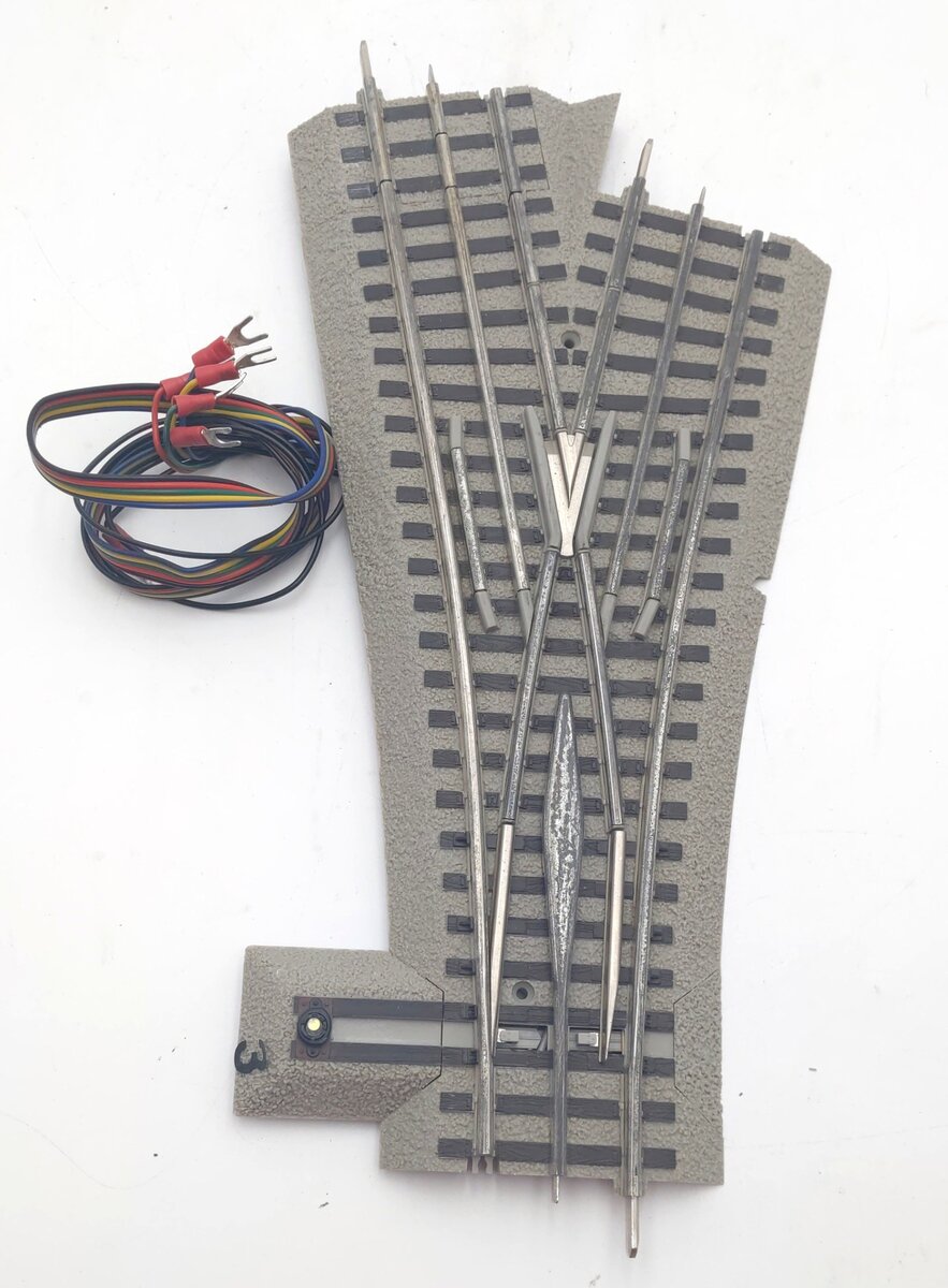 Lionel 6-12047 O-72 Remote-Control FasTrack Wye Switch Turnout No Remote/Lamp VG