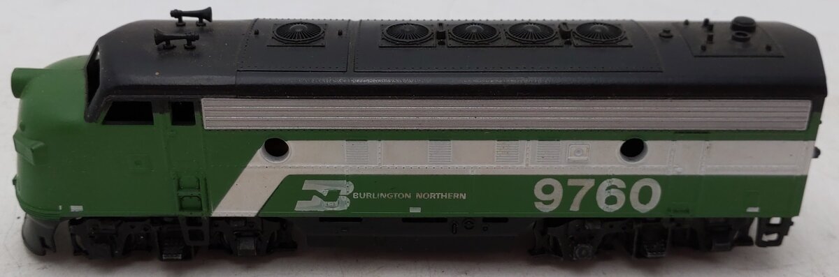 Athearn 3211 HO Scale Burlington Northern F-7A Powered Diesel Locomotive #9760 VG/Box