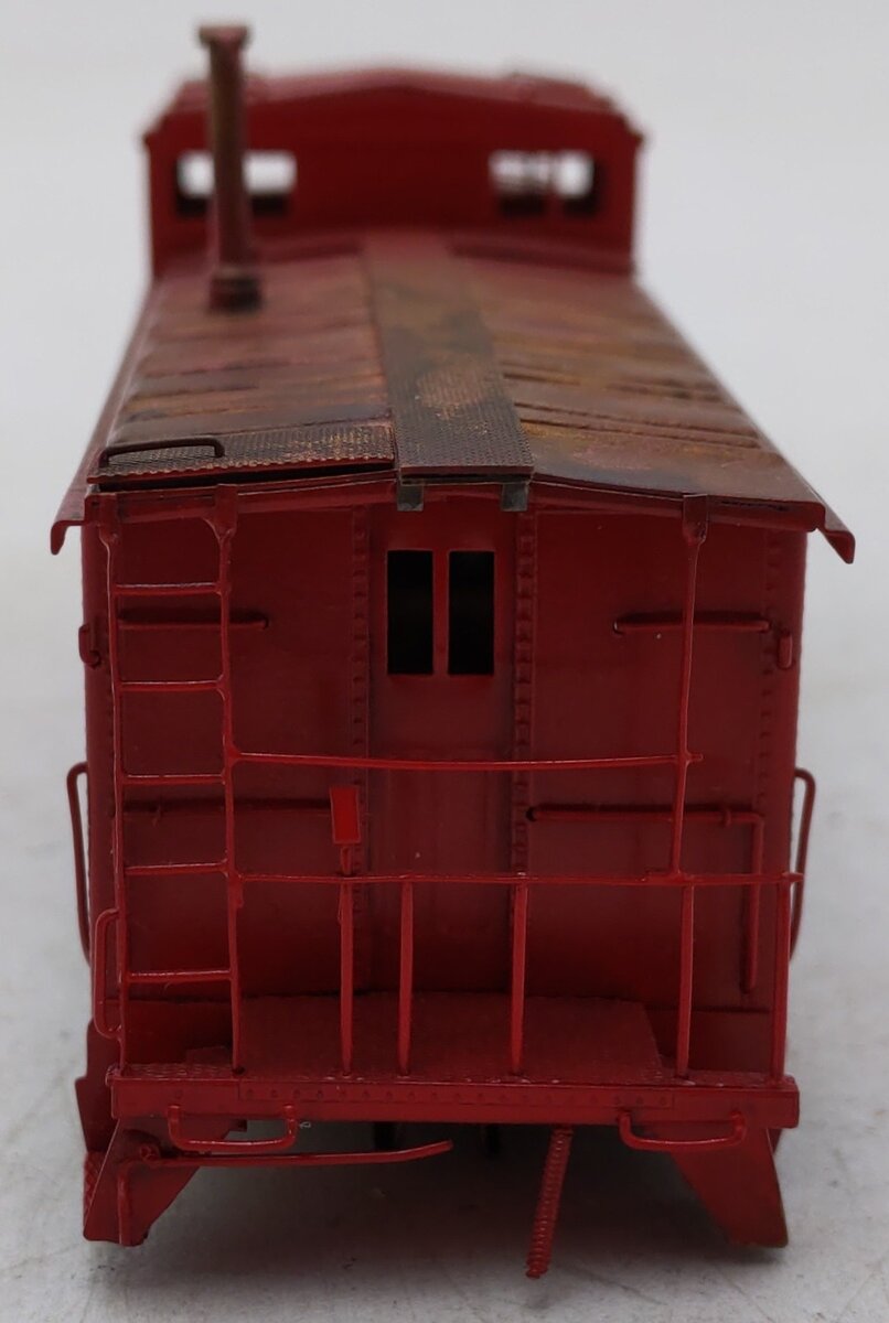 Hallmark Models HO Scale BRASS Red Painted Caboose/Box