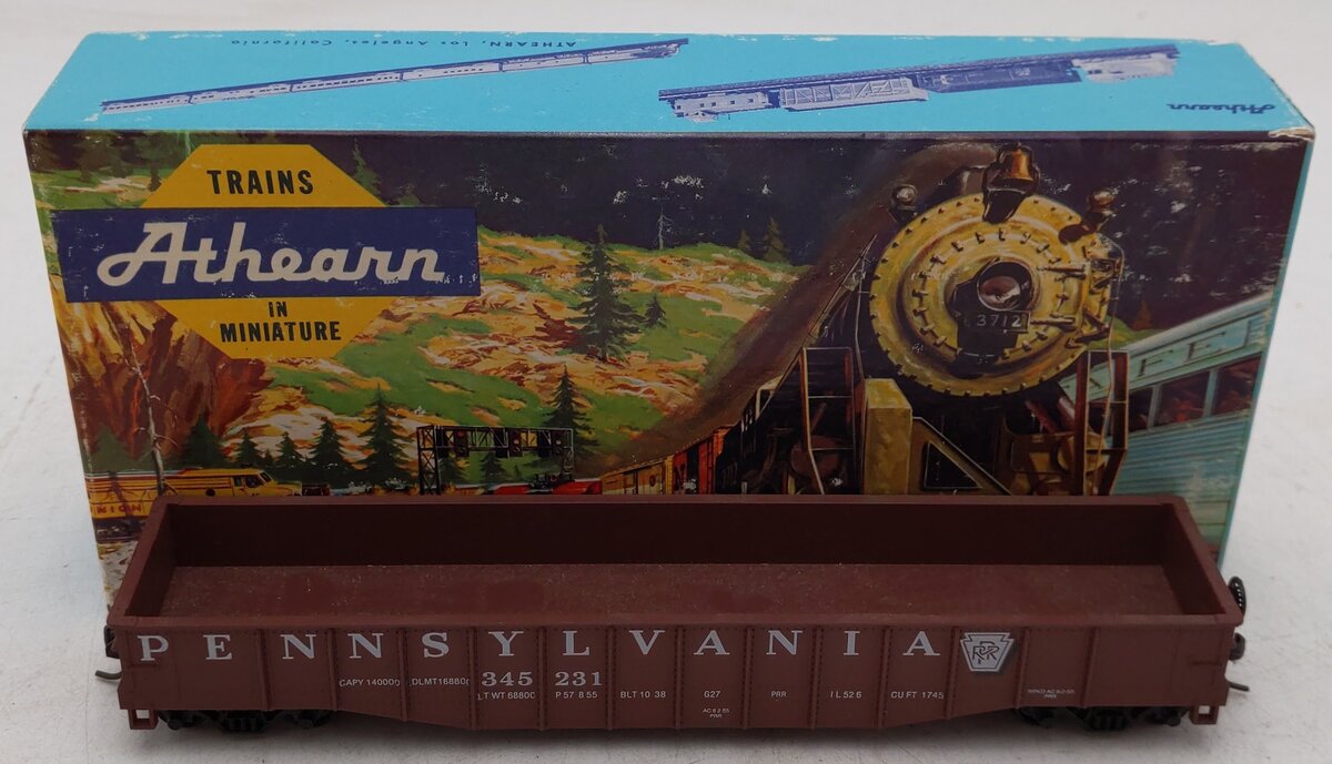 Athearn HO Scale Pennsylvania Railroad Gondola Car #345231 VG/Box