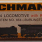 Bachmann 664 HO Burlington Northern 4-8-4 Locomotive w/Realistic Smoke #5601 VG/Box