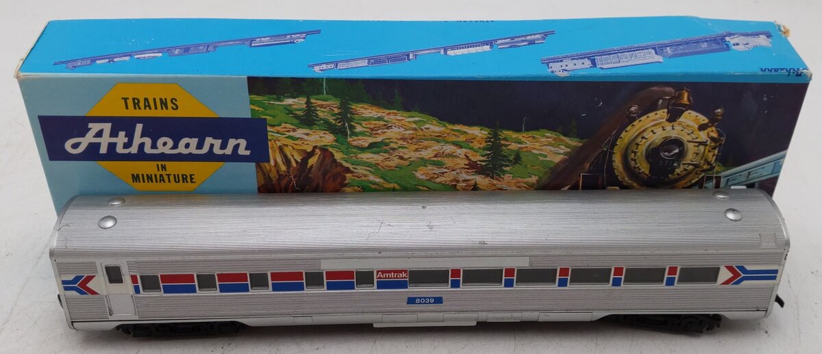 Athearn 1799 HO Scale Amtrak Streamline Diner Car #8039 EX/Box