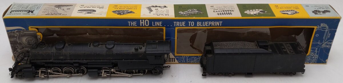 AHM 5092 HO Scale Undecorated Steam Locomotive & Tender EX/Box